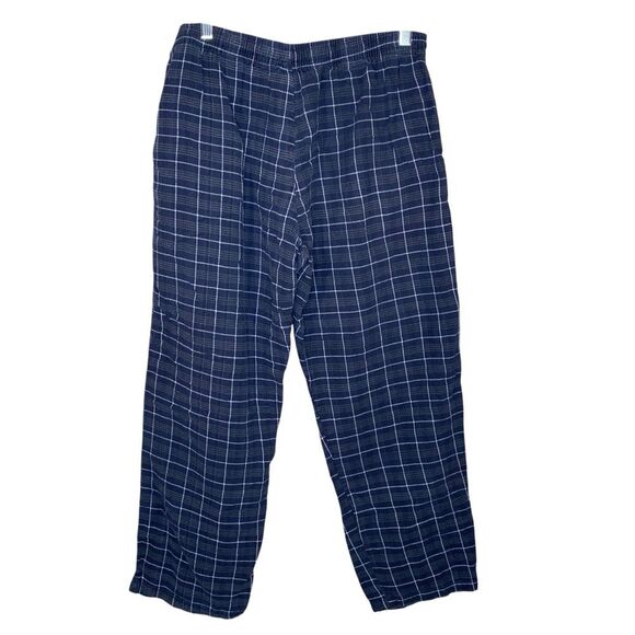 Penn State Flannel Lounge Pants Sideline Apparel Mens Size LG Plaid Navy White - Picture 2 of 4